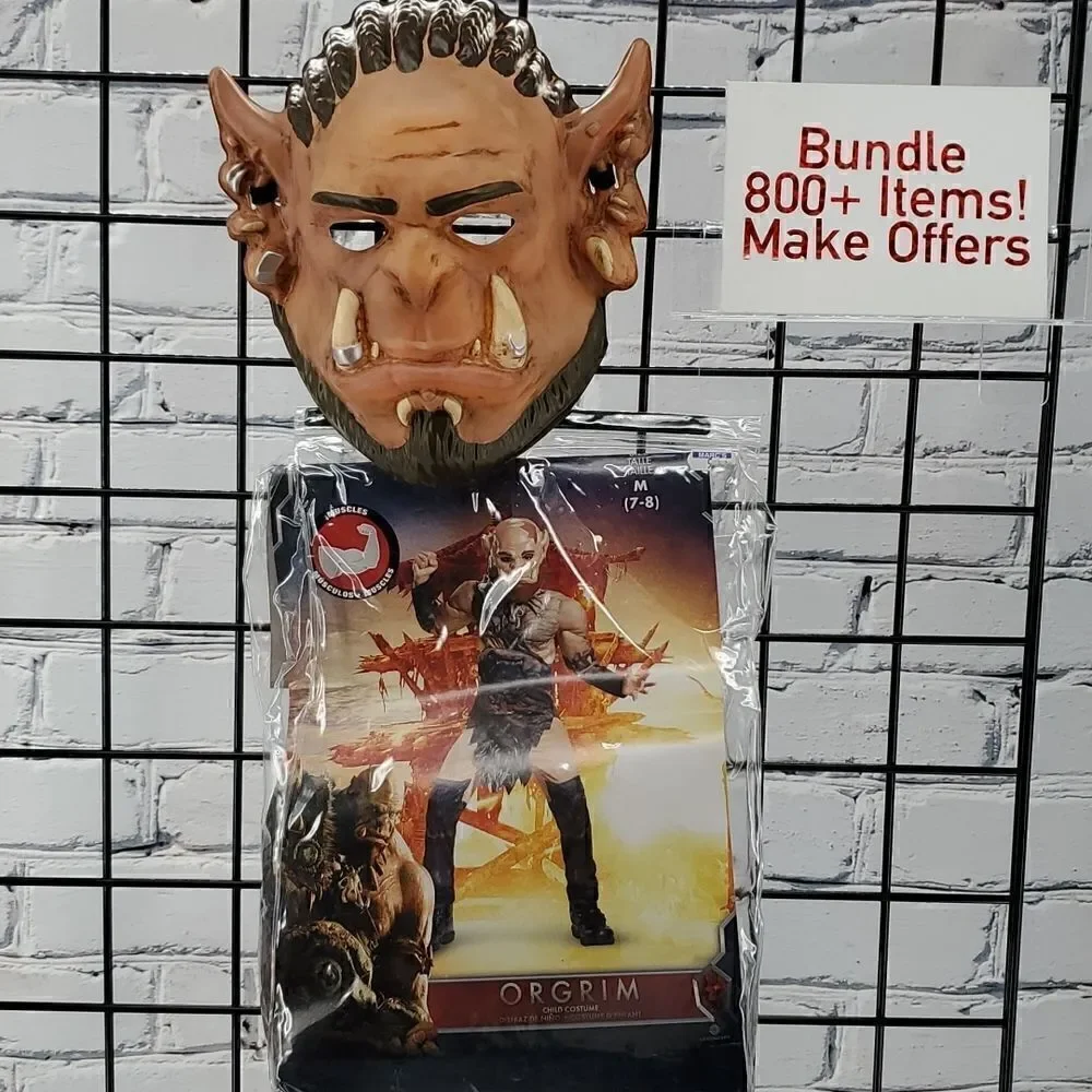 Halloween Costume Orgrim War craft Size M 7-8